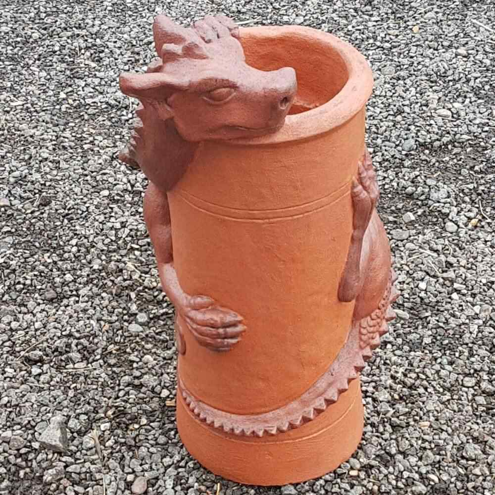 dragon chimney pot scumball glaze